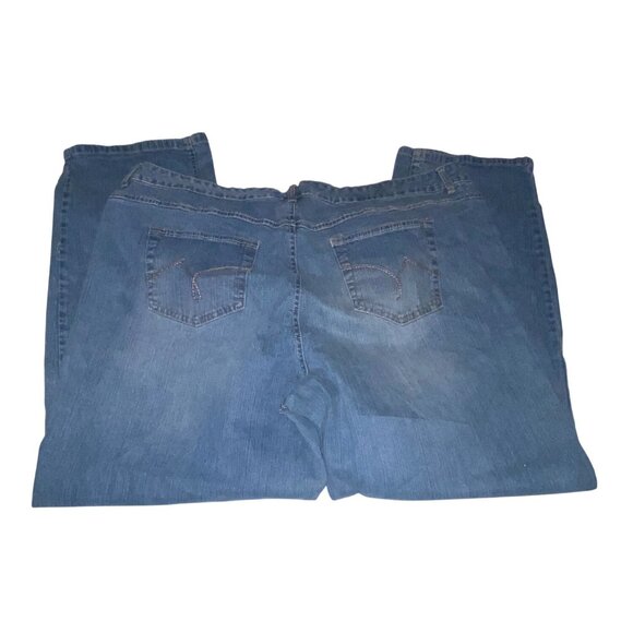 Just My Size JMS Classic Womens 24W Blue Denim Jeans Cotton Blend Average Fit - Picture 7 of 7